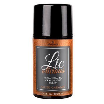 Гель для мінету Sensuva Lic-o-licious Salted Caramel (50 мл), оліїстий, без цукру ON0296 фото